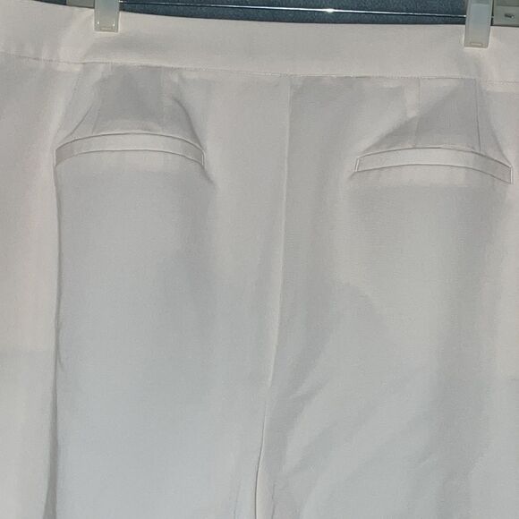 Eloquii‎ Womens Dress Pants 16 Cream Wide Leg Crochet Cutout Resort Coastal Chic - Picture 10 of 10